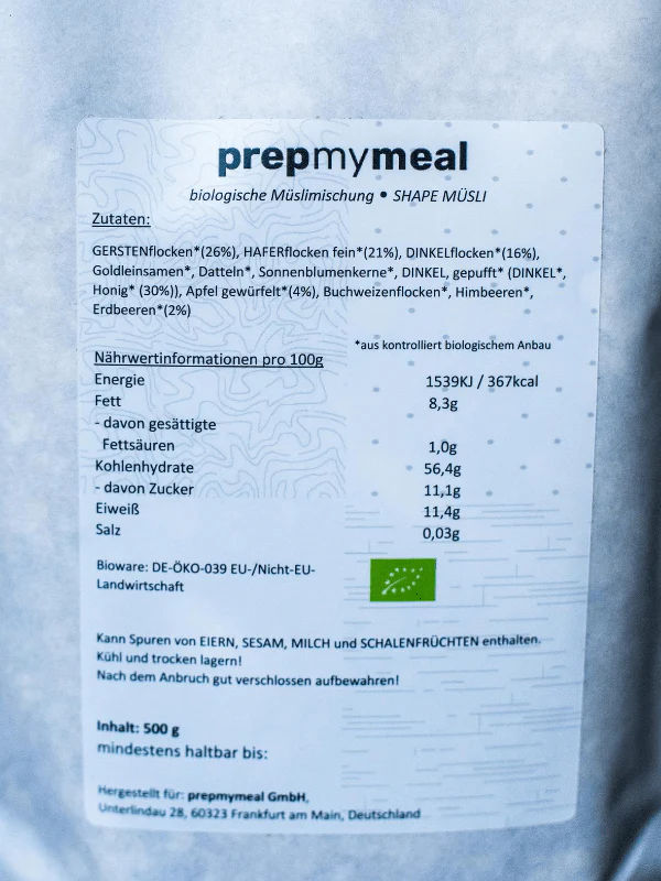 3er Pack prepmymeal Shapemüsli - Image 4