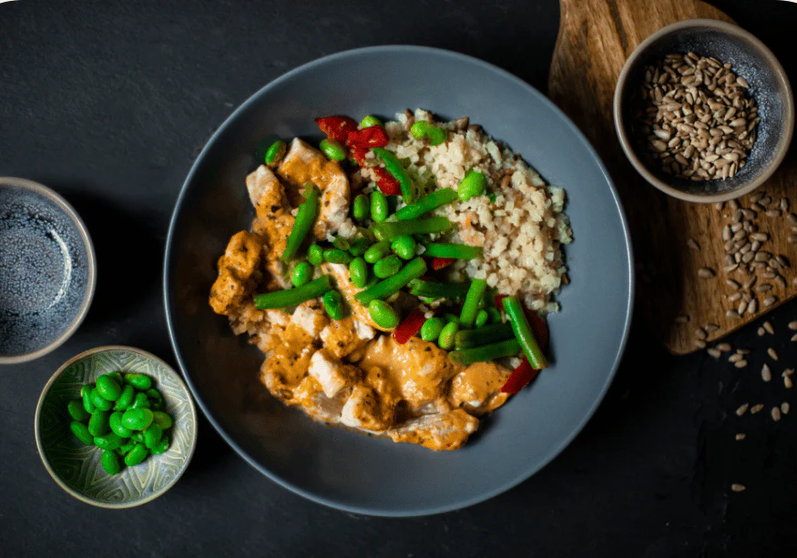 Rotes Hähnchen Curry